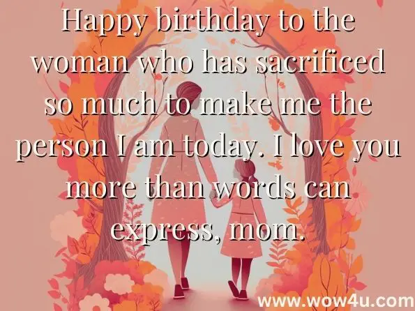 Happy Birthday Quotes for Mom - wow4u